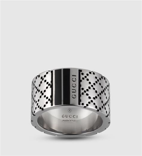 anello uomo gucci silver|Anello in argento sterling GUCCI da uomo .